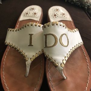 Jack Rogers I DO Wedding Sandals 8  8.5
